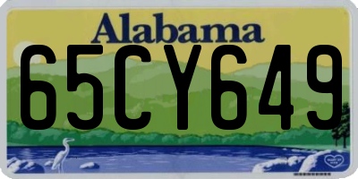 AL license plate 65CY649