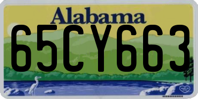 AL license plate 65CY663