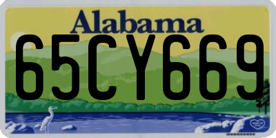 AL license plate 65CY669