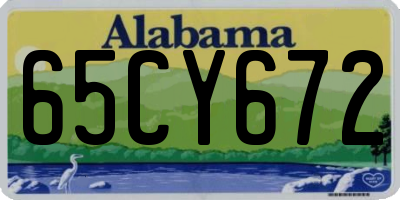 AL license plate 65CY672