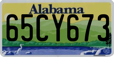 AL license plate 65CY673
