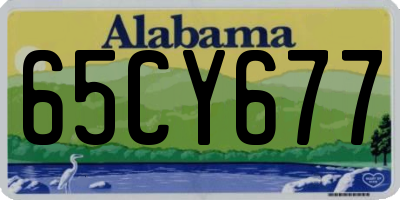AL license plate 65CY677