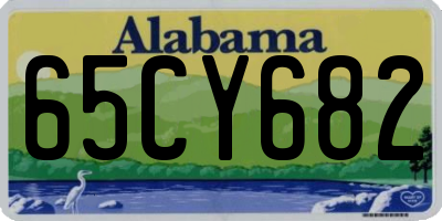 AL license plate 65CY682