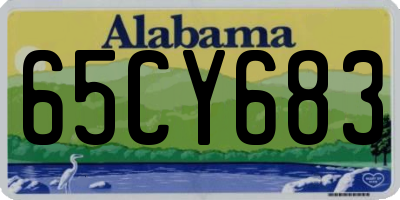 AL license plate 65CY683