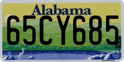 AL license plate 65CY685