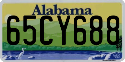 AL license plate 65CY688