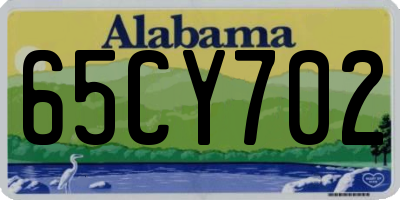 AL license plate 65CY702
