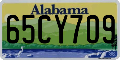 AL license plate 65CY709