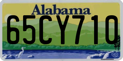 AL license plate 65CY710