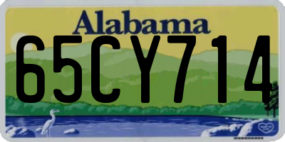 AL license plate 65CY714
