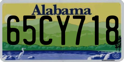 AL license plate 65CY718