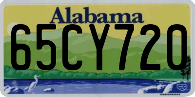 AL license plate 65CY720