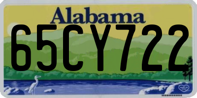 AL license plate 65CY722