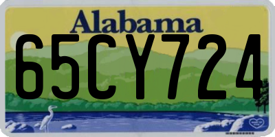 AL license plate 65CY724