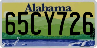 AL license plate 65CY726