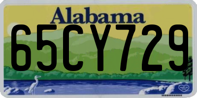 AL license plate 65CY729