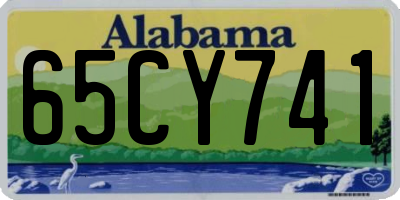AL license plate 65CY741