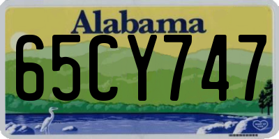 AL license plate 65CY747