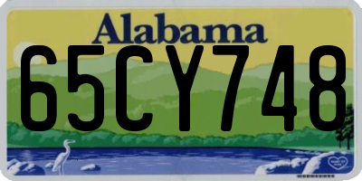 AL license plate 65CY748
