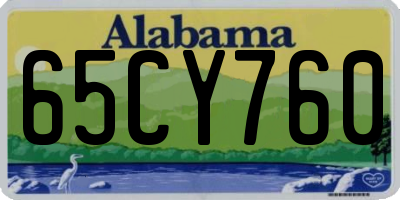AL license plate 65CY760