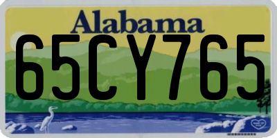 AL license plate 65CY765