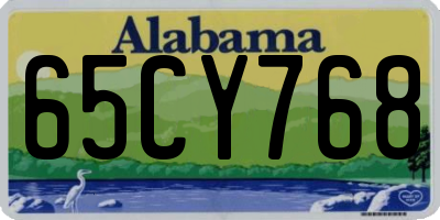AL license plate 65CY768