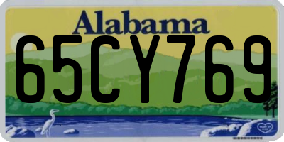AL license plate 65CY769