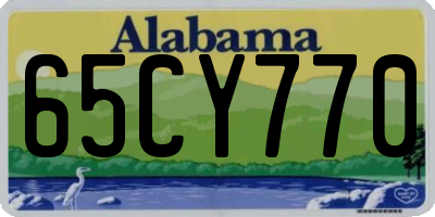 AL license plate 65CY770