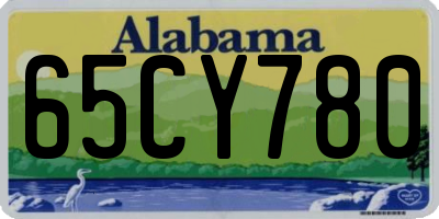 AL license plate 65CY780
