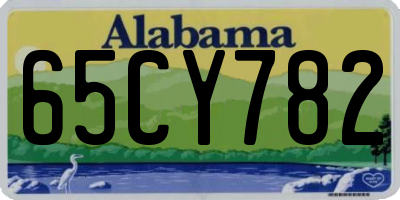 AL license plate 65CY782