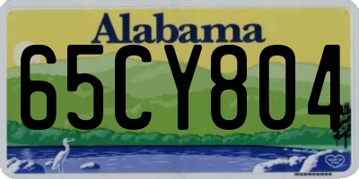 AL license plate 65CY804