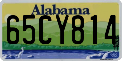 AL license plate 65CY814
