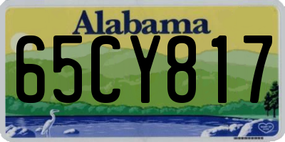 AL license plate 65CY817