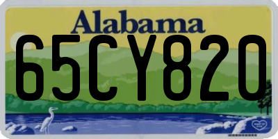 AL license plate 65CY820