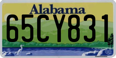 AL license plate 65CY831