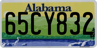 AL license plate 65CY832