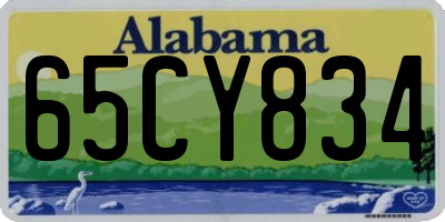 AL license plate 65CY834