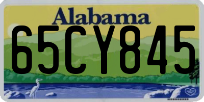 AL license plate 65CY845