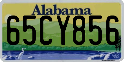 AL license plate 65CY856