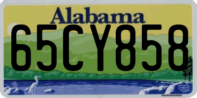 AL license plate 65CY858