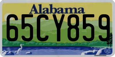 AL license plate 65CY859