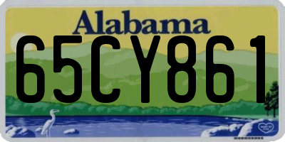 AL license plate 65CY861