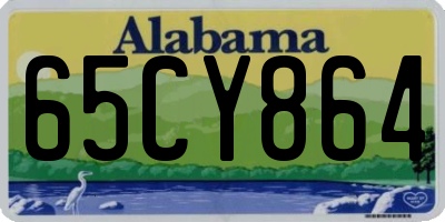 AL license plate 65CY864