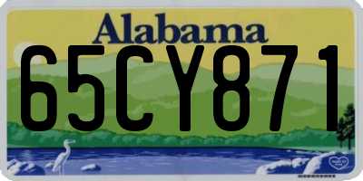AL license plate 65CY871