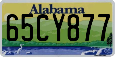 AL license plate 65CY877