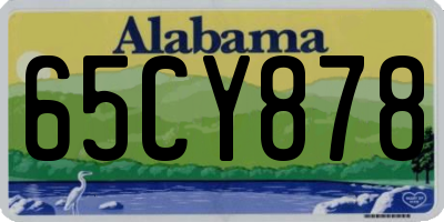 AL license plate 65CY878