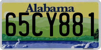 AL license plate 65CY881