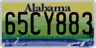 AL license plate 65CY883