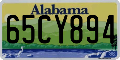 AL license plate 65CY894