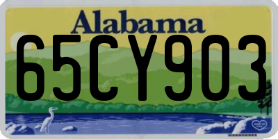AL license plate 65CY903